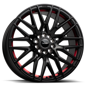 VENOM40 18X8.5 5X114.3/120 +35 73.1 Satin Black w Red Line