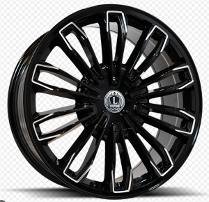 LUX42 18X8 6120/132 +31 74.6 Gloss Black Milled