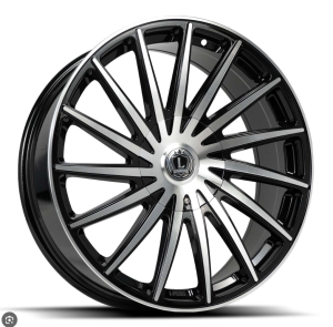 LUX40V 20X8.5 5110/114.3 +35 73.1 Gloss Black Machined Face