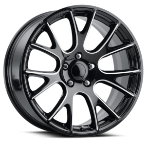 REP DG05 20X9 5X115 +15 71.5 Gloss Black Milled