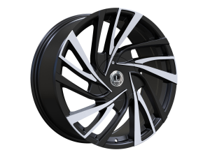 LUX41 18X8 5112/114.3 +35 73.1 Gloss Blk Machined Face
