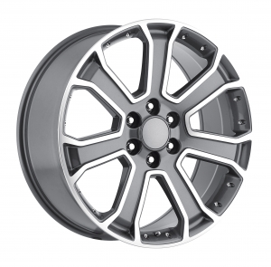 REP G06 22X9 6X139.7 +31 78.1 Gun Metal Machine Face