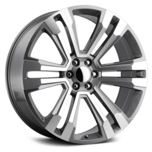 REP G10 22X9 6X139.7 +24 78.1 Gray Machined Face